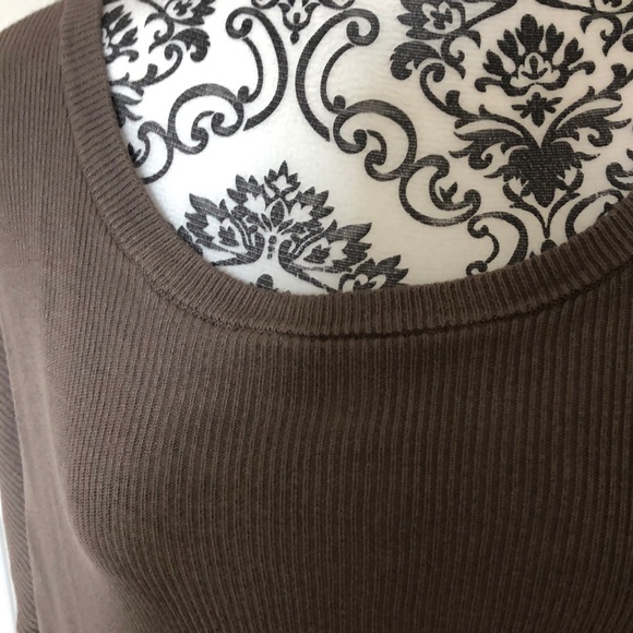 Euc 2x just fab wide neck long sleeve ribbed top - Picture 2 of 3